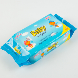 80pcs Grade alimentaire PH Organique Natural Équilibrer les lingettes de bébé avec de l'huile de coco 