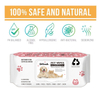 80pcs Paper Soft Wet Nettaits Wipes pour chats et chiens Nettoyage pour animaux de compagnie
