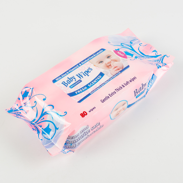 Nouveau design Fashion Disposable Biodégradable Wipes pour bébés pour le nettoyage