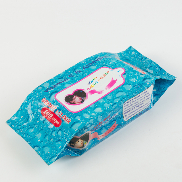 100 pcs de nettoyage parfumé à l'aloès biologique Baby Water Wipes humides
