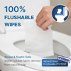 7pcs tissu de toilette humide Papier humide lingettes mous