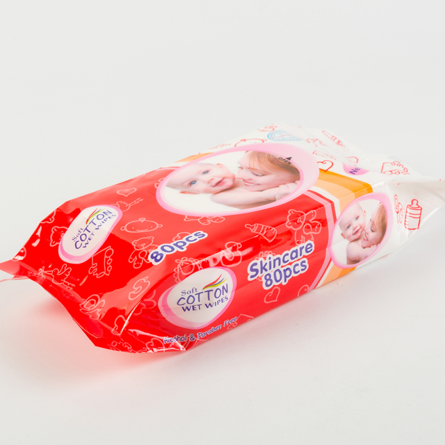 Lingettes de nettoyage bon marché alcool serviette mouillée sans alcool Tollitas Humedas Baby Wipes
