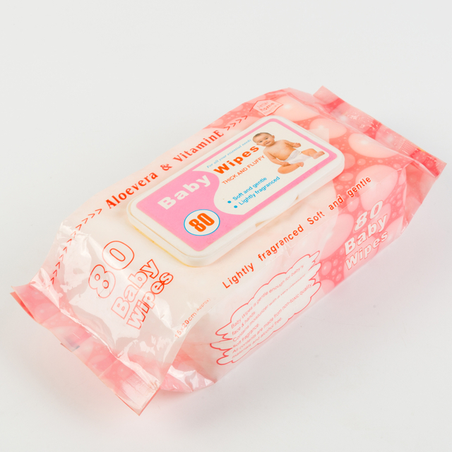 Vente chaude en gros Baby Baby Skin Nettoyage des lingettes Natural Fragrance Wipes Wipes Big Taille pour bébé