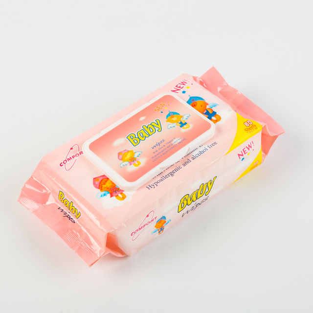 Coton doux, lingettes d'eau de nettoyage de haute qualité pour les bébés