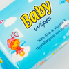 80pcs Grade alimentaire PH Organique Natural Équilibrer les lingettes de bébé avec de l'huile de coco 